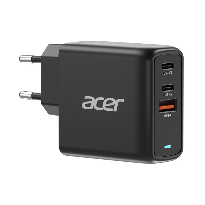 Acer OPD611 Adaptateur de charge 67 W USB-C GaN avec 2x USB-C et 1x USB-A Acer OPD611 Adaptateur de charge 67 W USB-C GaN avec 2x USB-C et 1x USB-A