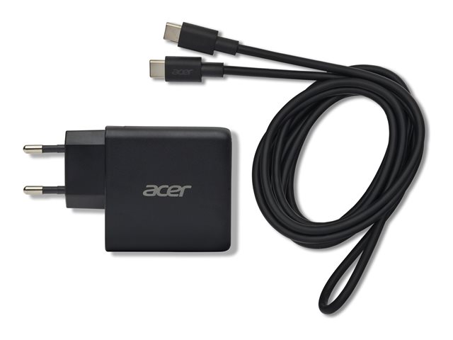 Acer Chargeur GaN 67W avec 2x USB-C et 1x USB-A - Noir