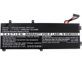 CoreParts Batterie d'ordinateur portable pour Dell, 52.44Wh, 11.4V, 4600mAh, Noir