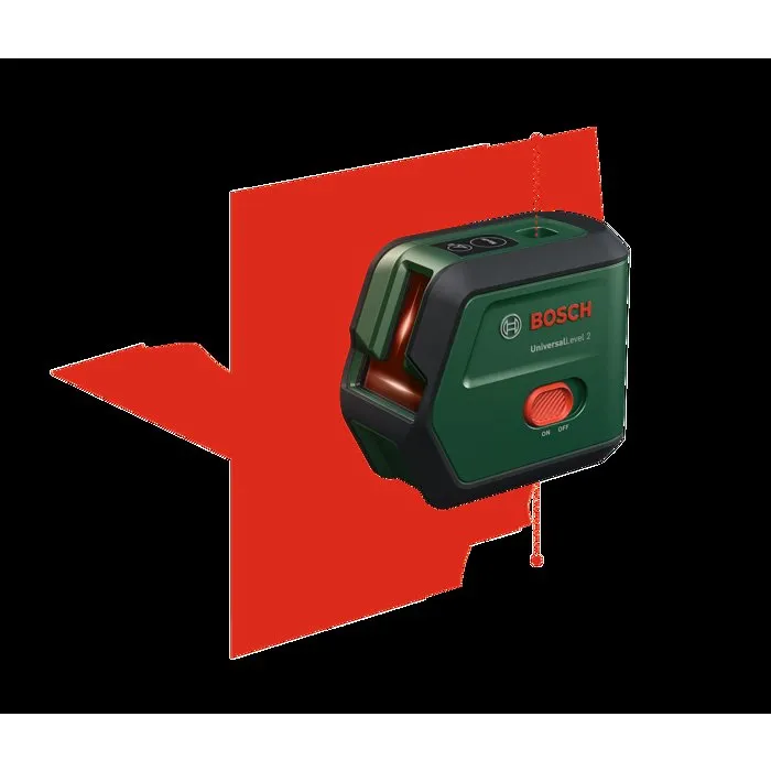 Bosch UniversalLevel 2 - Laser à lignes croisées avec housse de transport Bosch UniversalLevel 2 - Laser à lignes croisées avec housse de transport