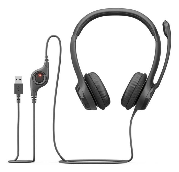 Logitech H390 Casque USB avec Microphone Réduction de Bruit, Filaire USB-A, Noir