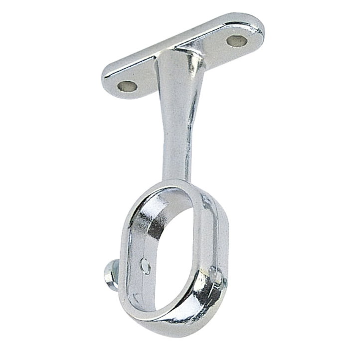 RIEL CHYC Support central ovale chromé pour barre Ø 16 mm RIEL CHYC Support central ovale chromé pour barre Ø 16 mm