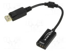 DELOCK Adaptateur DisplayPort mâle vers HDMI femelle 0,15m