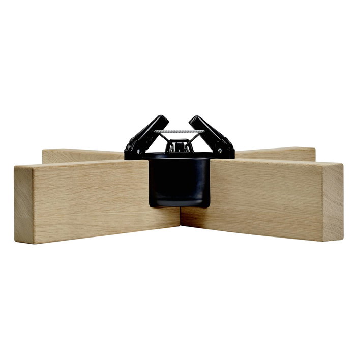 Krinner Copenhagen Support de sapin de Noël en bois 2,5 m / 12 cm