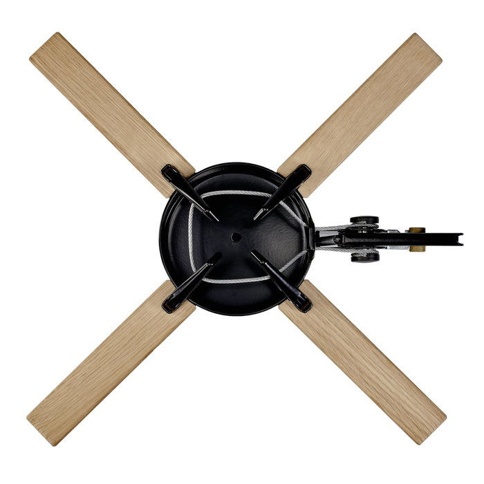 Krinner Copenhagen Support de sapin de Noël en bois 2,5 m / 12 cm