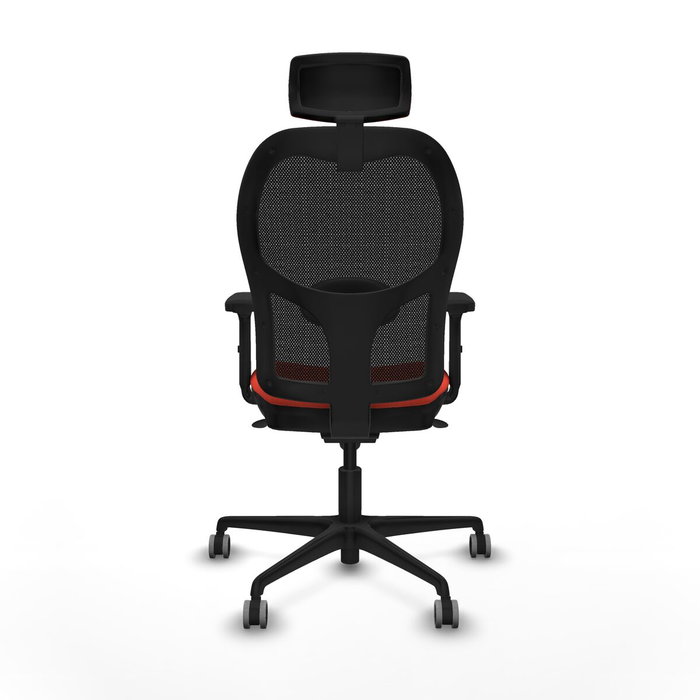 Piqueras y Crespo Chaise de Bureau avec Appui-tête 2D036G2 Orange Foncé
