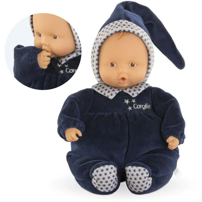 Corolle Doudou Babipouce Marine Reves d'Étoiles - Doudou moelleux à senteur de vanille - 28 cm - Dès la naissance - Cadeau de naissance idéal Corolle Doudou Babipouce Marine Reves d'Étoiles - Doudou moelleux à senteur de vanille - 28 cm - Dès la naissance - Cadeau de naissance idéal