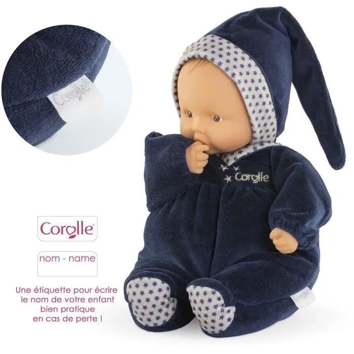 Corolle Doudou Babipouce Marine Reves d'Étoiles - Doudou moelleux à senteur de vanille - 28 cm - Dès la naissance - Cadeau de naissance idéal Corolle Doudou Babipouce Marine Reves d'Étoiles - Doudou moelleux à senteur de vanille - 28 cm - Dès la naissance - Cadeau de naissance idéal