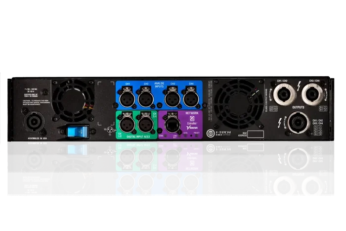 CROWN I-Tech 4x3500HD Amplificateur de Puissance 4 Canaux 4000W avec Connecteur Speakon