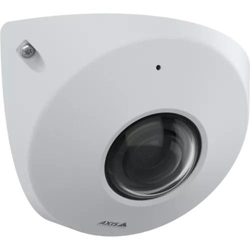 Axis P9117-PV Caméra de surveillance intérieure d'angle 6 MP avec IA, vues panoramiques 360°/180°, IK10 IP66, micro intégré et analytique audio
