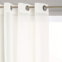 Atmosphera Visillo avec oeillets blanc cassé 140 x 240 cm