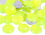 Innspiro Gemas acryliques circulaires jaune fluor 25mm - 100 unités