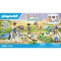 Playmobil 71495 - Set de Cavaliers et Poneys avec Saut d'Obstacles pour Enfants à partir de 4 Ans - Figurines en Plastique de Haute Qualité