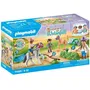 Playmobil 71495 - Set de Cavaliers et Poneys avec Saut d'Obstacles pour Enfants à partir de 4 Ans - Figurines en Plastique de Haute Qualité