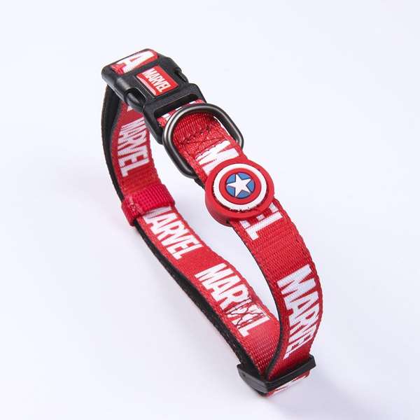 Cerdá Collar pour chien premium Taille M/L Marvel - Rouge