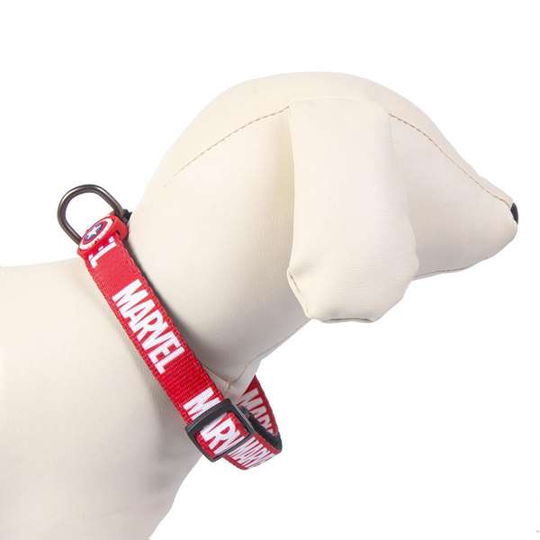 Cerdá Collar pour chien premium Taille M/L Marvel - Rouge