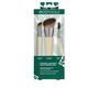Ecotools Set de 3 Pinceaux Maquillage Naturel pour Teint Lumineux et Naturel avec Poils Synthétiques Doux et Manche en Bambou