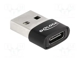 DELOCK Adaptateur USB 2.0 USB A vers USB C Noir
