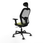 Piqueras y Crespo 2D036G1 Chaise de Bureau avec Appui-tête Vert Olive