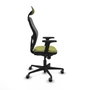 Piqueras y Crespo 2D036G1 Chaise de Bureau avec Appui-tête Vert Olive
