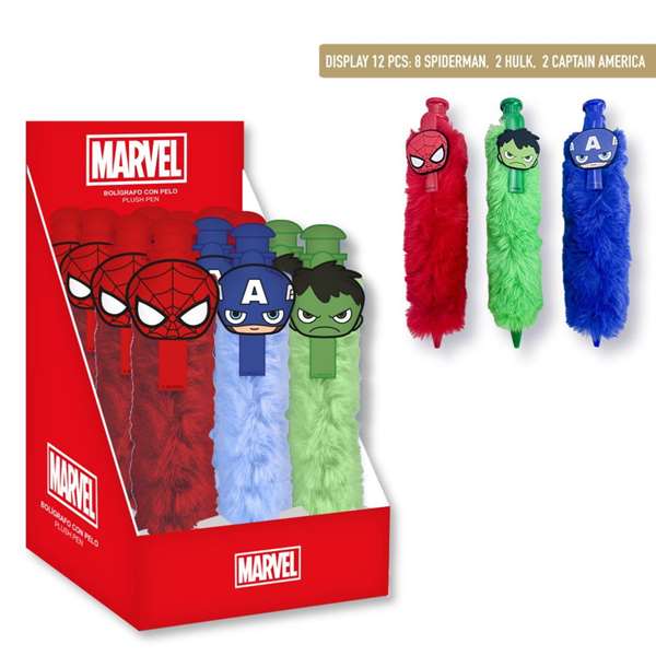 Cerdá Stylo-plume peluche Avengers T.Unica - Stylo à encre avec peluche personnage - Âge minimum 3 ans - Bleu Cerdá Stylo-plume peluche Avengers T.Unica - Stylo à encre avec peluche personnage - Âge minimum 3 ans - Bleu