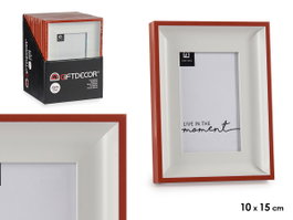 Giftdecor Porte-photos 10x15 cm Blanc et Rouge (Set de 24)