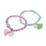 TACHAN - Kit créatif de bracelets tressés à fabriquer soi-même, inclut fils élastiques, pompons, breloques et perles, pour enfants dès 5 ans