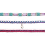 TACHAN - Kit créatif de bracelets tressés à fabriquer soi-même, inclut fils élastiques, pompons, breloques et perles, pour enfants dès 5 ans