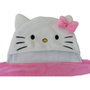 Hello Kitty Plaid polaire à capuche 3D Rose - 120 x 150 cm