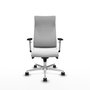 Piqueras Y Crespo Fauteuil Albacete Blanc avec Mécanisme Synchrone et Base Aluminium