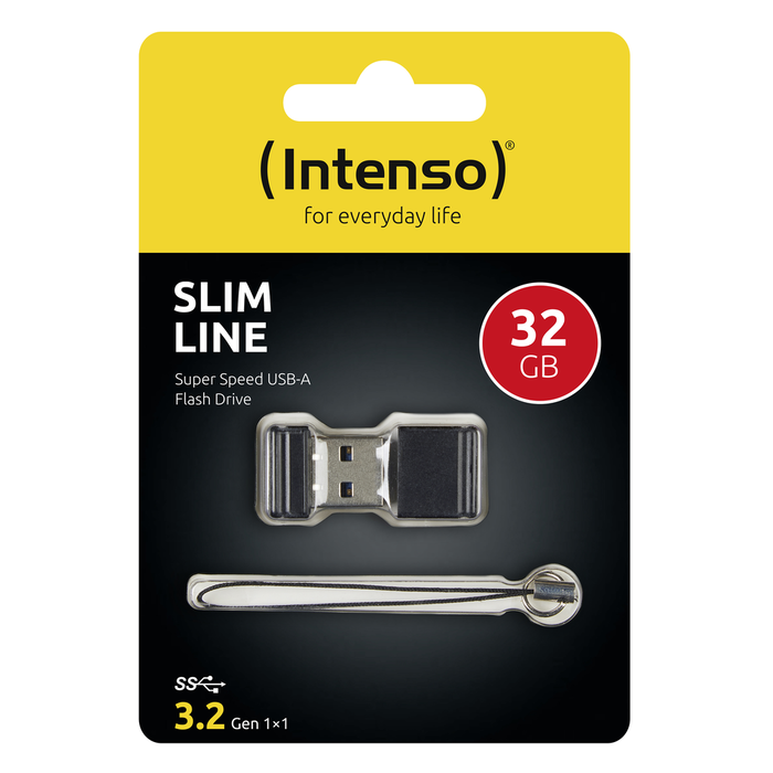 Intenso Slim Line 32GB Clé USB 3.2 Gen 1 Ultracompacte - Modèle 3532480 Intenso Slim Line 32GB Clé USB 3.2 Gen 1 Ultracompacte - Modèle 3532480
