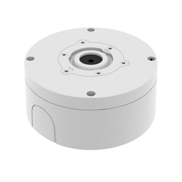 Hanwha Back Box étanche en aluminium blanc - Compatible avec QNO-C8083R/C9083R, ANO-L6012R/22R/82R, ANO-L7012R/22R/82R