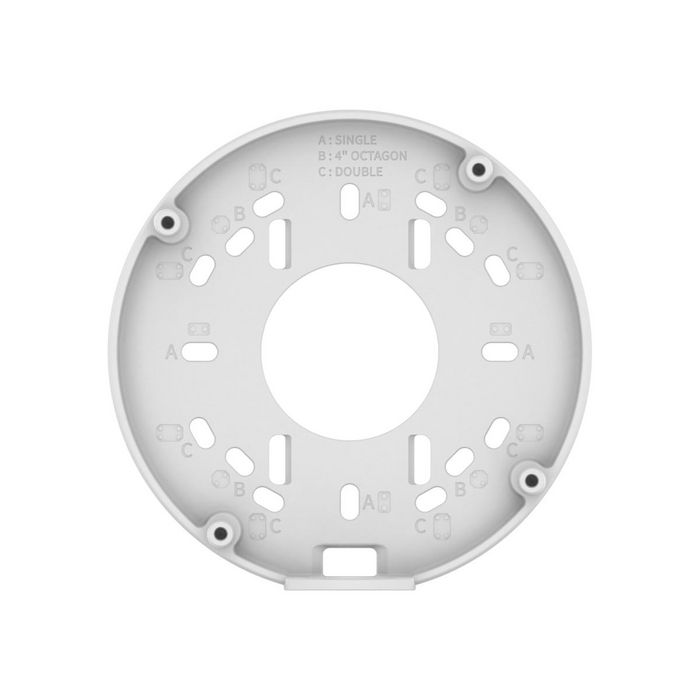 Hanwha Back Box étanche en aluminium blanc - Compatible avec QNO-C8083R/C9083R, ANO-L6012R/22R/82R, ANO-L7012R/22R/82R