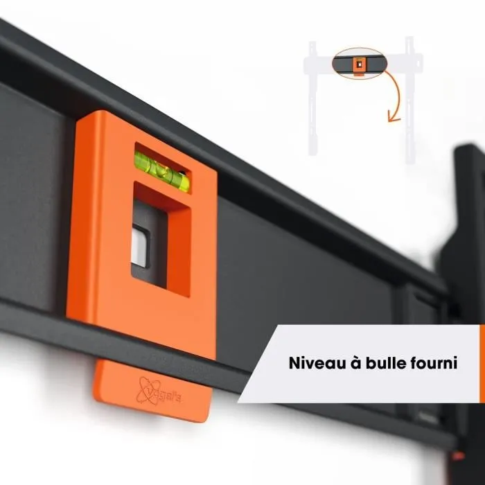 VOGEL'S TVM 1223 Support mural TV Full-Motion Small, 1 bras, pour téléviseurs 19 à 43 pouces, inclinaison 15°, noir