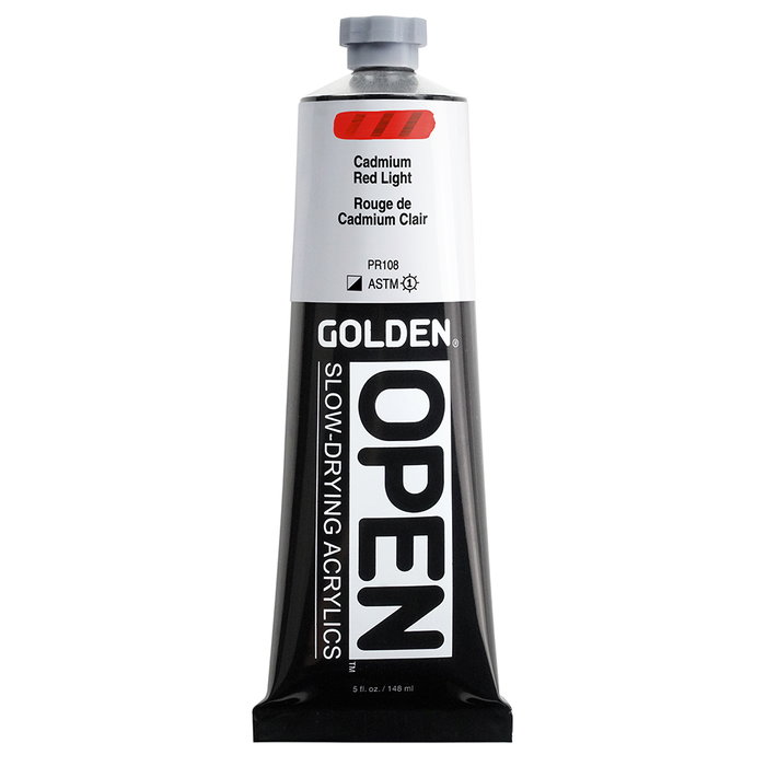 Golden Peinture Acrylique OPEN Colores Rouge Cadmio Claro 148 ml Golden Peinture Acrylique OPEN Colores Rouge Cadmio Claro 148 ml