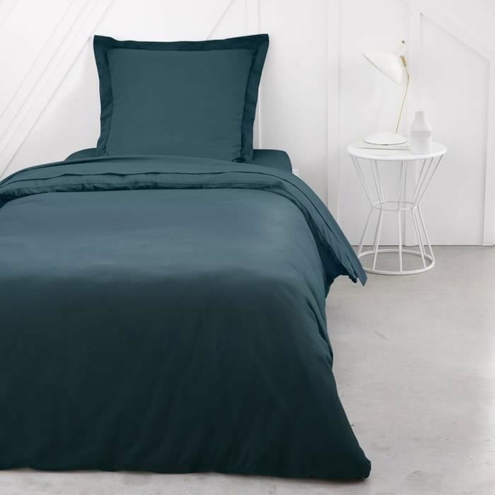 Today Drap housse Essential 90 x 190 cm Paon 100% Coton Today Drap housse Essential 90 x 190 cm Paon 100% Coton
