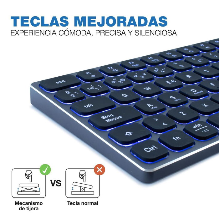 clavier et souris CoolBox COO-TEW02-BKB Noir