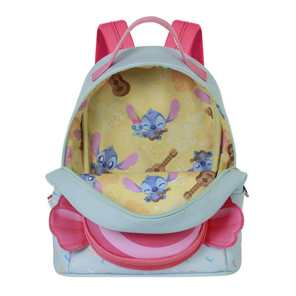 Karactermania Sac à dos Lilo et Stitch pour enfants, urbain, PVC et polyester, 25 x 22 x 15 cm, bleu
