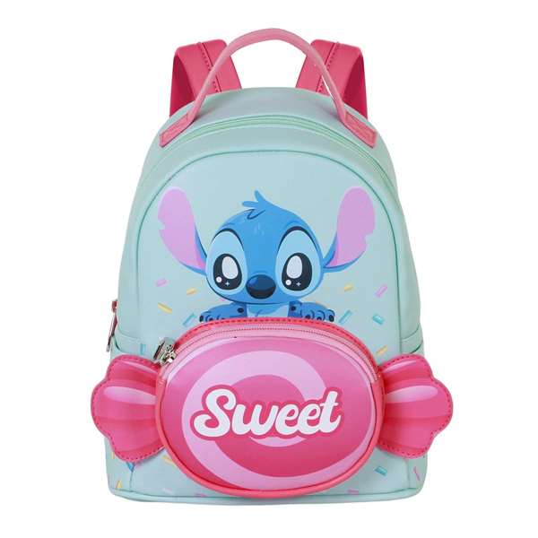 Karactermania Sac à dos Lilo et Stitch pour enfants, urbain, PVC et polyester, 25 x 22 x 15 cm, bleu