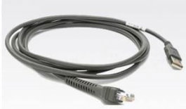 Zebra Câble USB série A blindé 2,1 m (7 pieds) droit pour charge BC 1.2