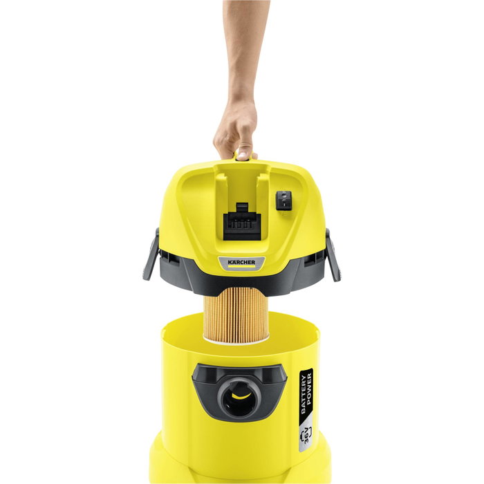 Karcher Aspirateur eau et poussière sans fil WD 3 - 17L - Batterie 36V/2,5Ah