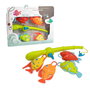 TACHAN - Jeu de pêche pour baignoire avec canne et 4 poissons colorés - Développe la motricité fine et coordination - Dès 3 ans