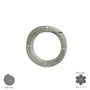 WOLFPACK LINEA PROFESIONAL Câble Galvanisé 5 mm (Rouleau 100 m) de type 6 x 7+1