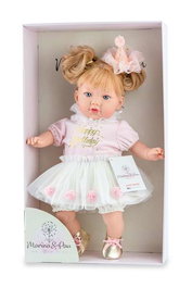 Marina & Pau - Alina Party - Poupée en boîte corps souple 45 cm - Langue espagnol - Jouet enfant dès 3 ans