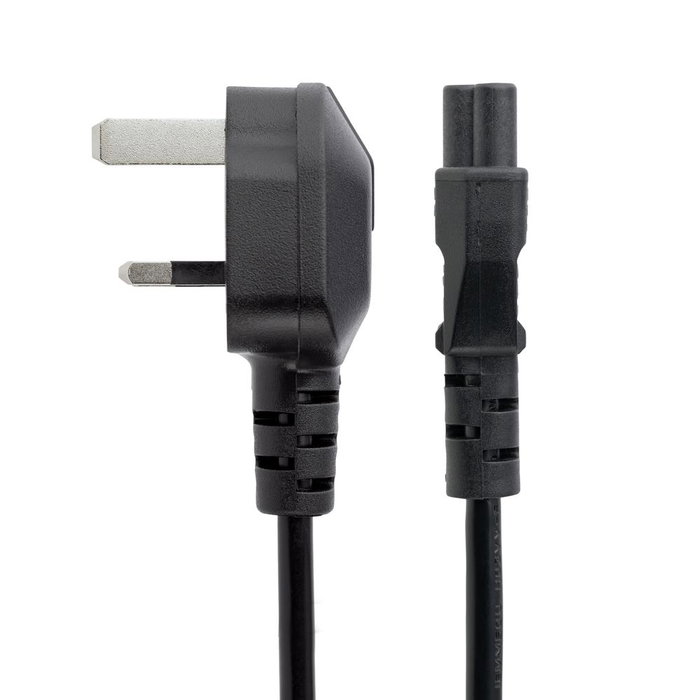 Startechcom Cable d'alimentation BS1363 vers C5 Trèfle 1 mètre Noir