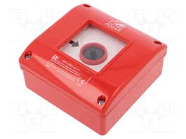 SPAMEL OP1 Avertisseur incendie NC + NO Rouge