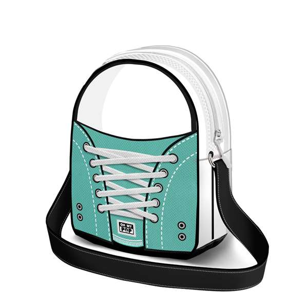 Karactermania Sac bandoulière OMP! Sneakers Mint en PU - Dimensions : 22 x 17 x 7 cm - Couleur : Turquoise Karactermania Sac bandoulière OMP! Sneakers Mint en PU - Dimensions : 22 x 17 x 7 cm - Couleur : Turquoise