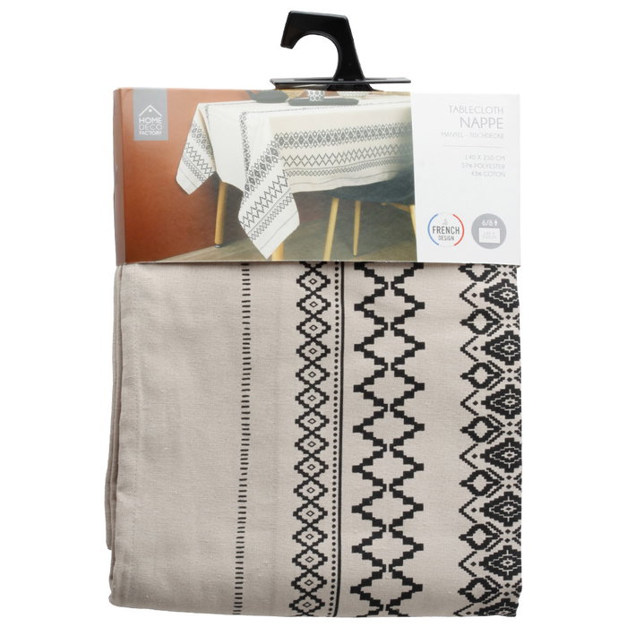 Home Deco Factory Nappe Ethnique 140x250 cm Home Deco Factory Nappe Ethnique 140x250 cm