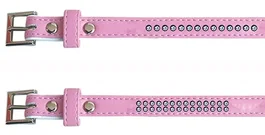 Freedog Collier PoliPIEL Brillantes Rose 2.5x55cm