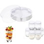 Camry CR4519 Yaourtière Blanche 20 W 24 x 11,5 cm 7 Pots en Verre avec Couvercle